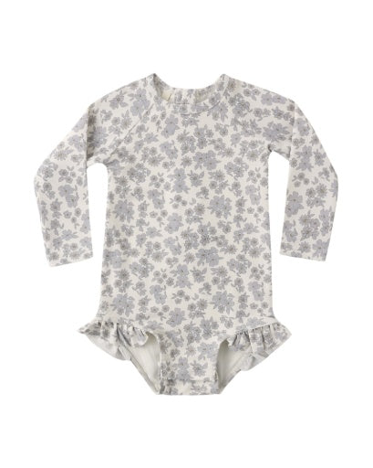 OLIVIA RASHGUARD ONE-PIECE BLUE FLORAL