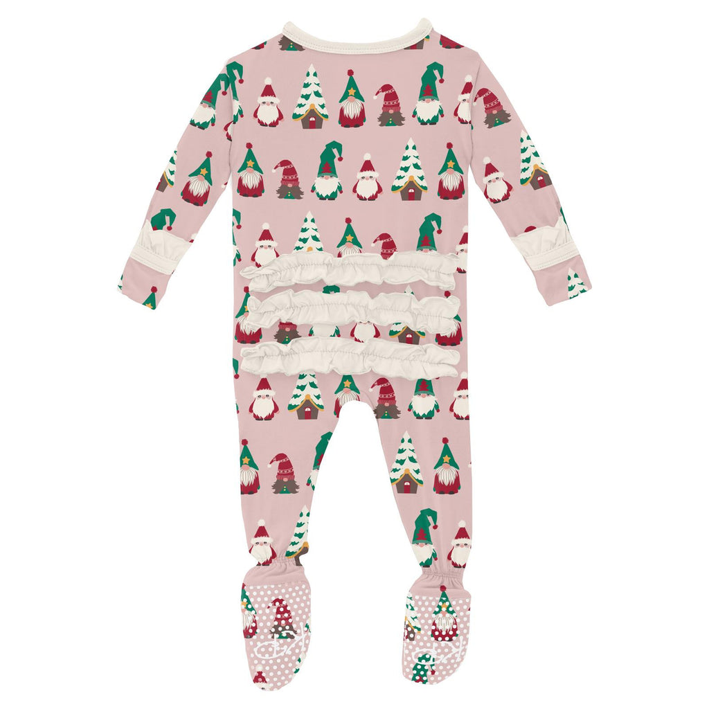 Baby Rose Gnomes Footie Pajamas