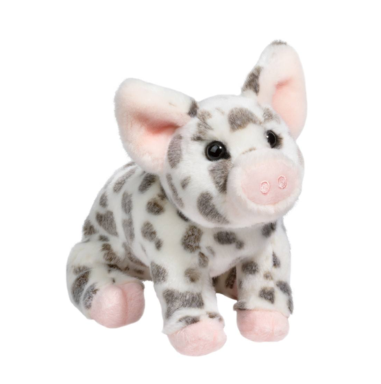 Pauline Black Spotted Pig Plush