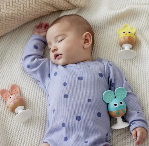 Cheery Critter Rattle Trio