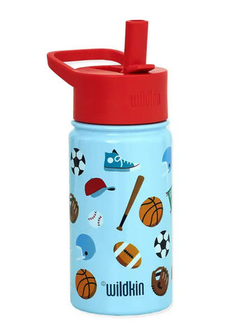 Game On 14 oz Stainless Steel Water Bottle