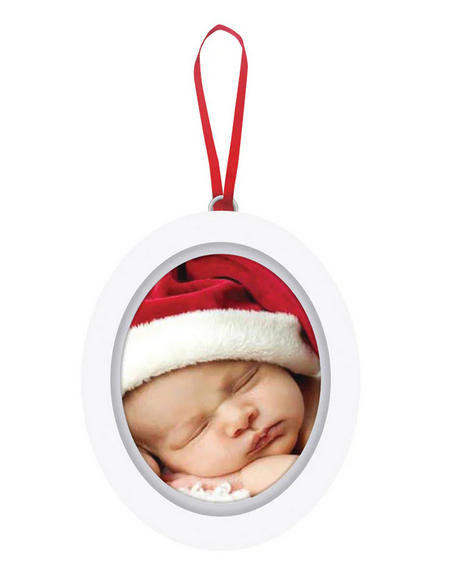 Babyprints Christmas Photo Ornament with Clean Touch Ink