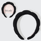Recycled Fabric Puffy Headband 1pc- Black