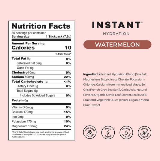 Premium Electrolyte Drink Mix- Watermelon