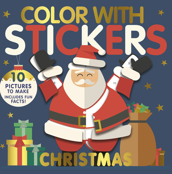 Color with Stickers: Christmas Book