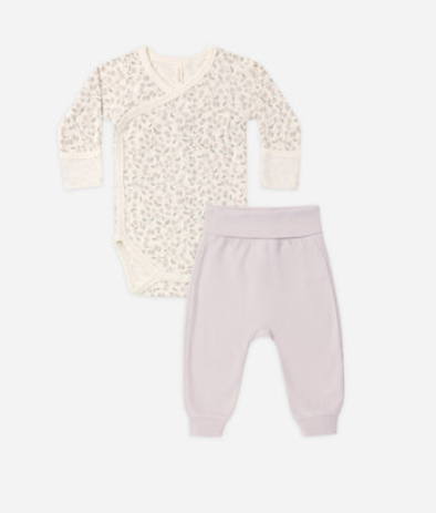 SIDE SNAP BODYSUIT + PANT SET FLORET