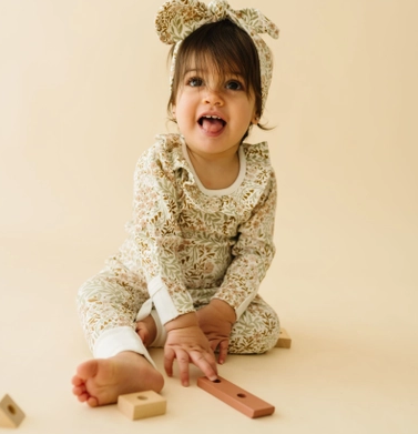 Gardenia Ruffle Onesie + Pant Set -