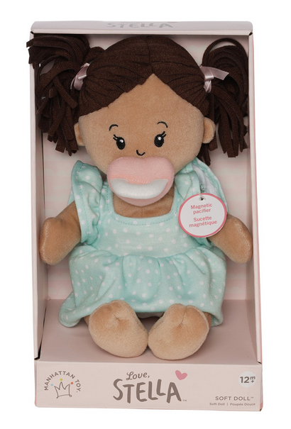 Love, Stella Doll Beige with Brown Pigtails