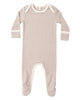 BABY FOOTIE COCOA MICROSTRIPE