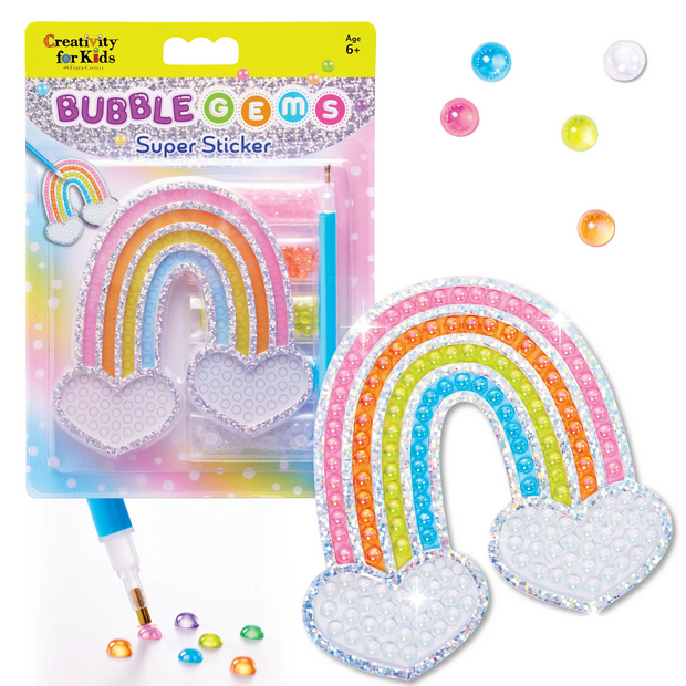 Bubble Gems Super Sticker Rainbow