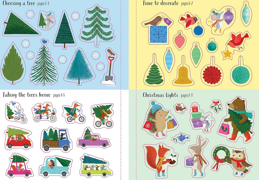 Sparkly Christmas Trees Sticker Book