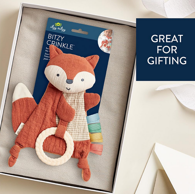 Fox Bitzy Crinkle Baby Toy