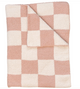 Pink Checkered Plush Blanket