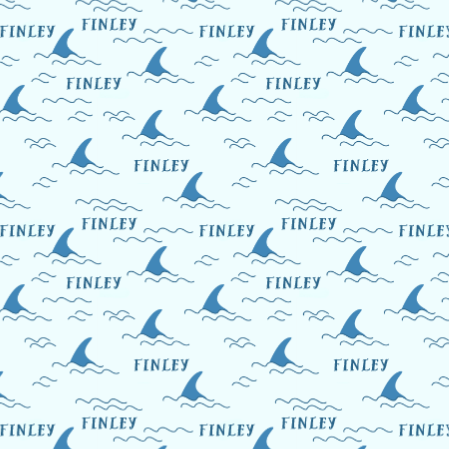 Sugar + Maple Personalized Towel | Shark Fin