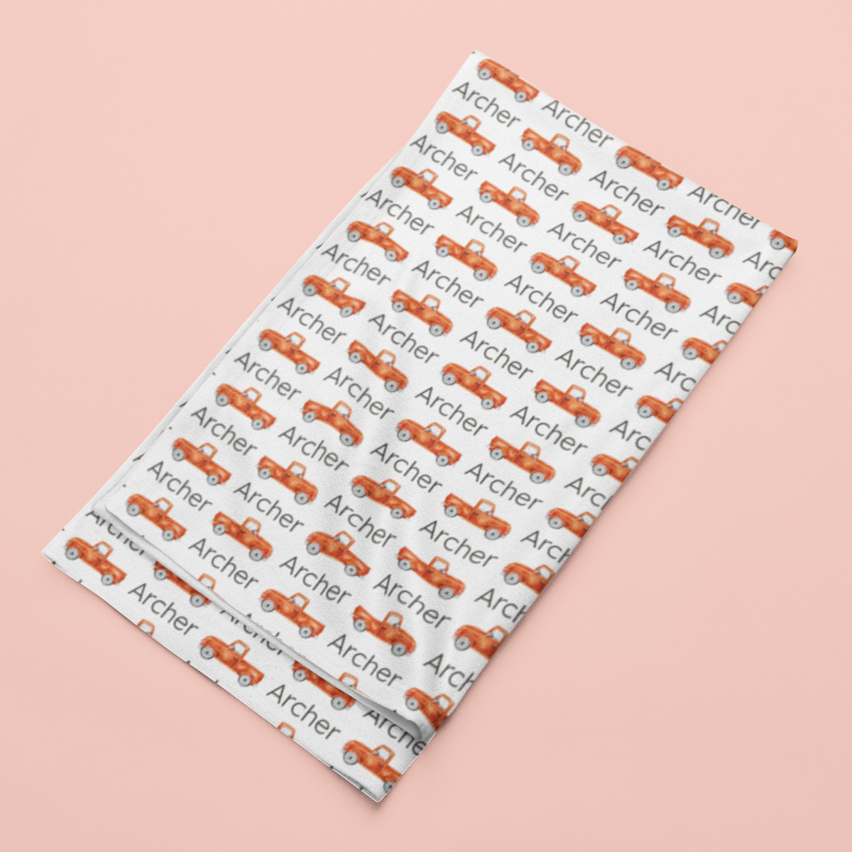 Sugar + Maple Stretchy Blanket | Trucks
