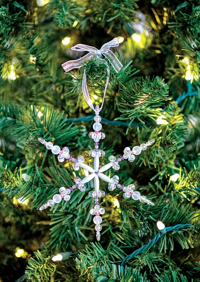 Beaded Snowflake Ornaments - DIY Holiday Craft Kit