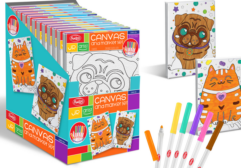 Jr Artist Canvas & Paint Set - Dog