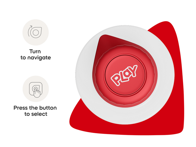 Tonieplay Controller - Sunset Red