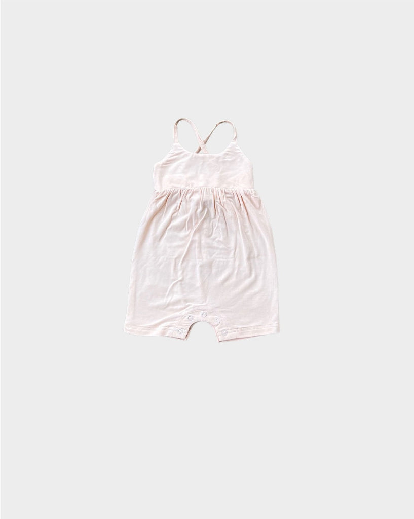 *Baby Pink Tie-Back Romper