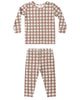 BAMBOO PAJAMA SET REDWOOD CHECK