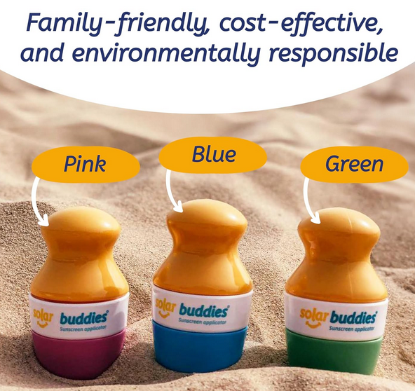Solar Buddies Pink - Refillable Sunscreen Applicator