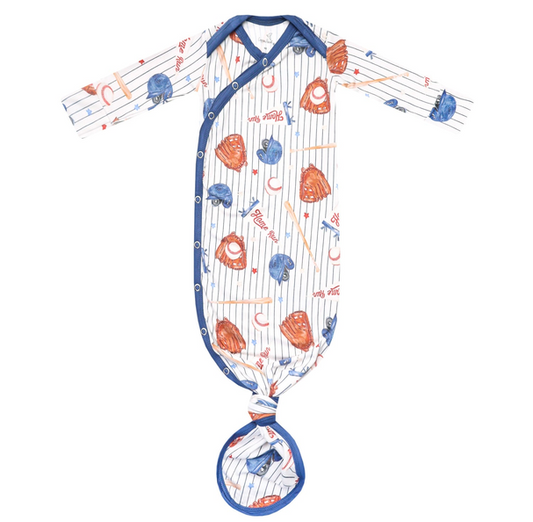 NEWBORN KNOTTED GOWN - ALL STAR