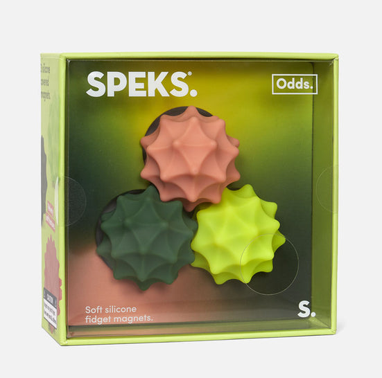 Speks Odds Soft Silicone Fidget Magnets - Green Spurs