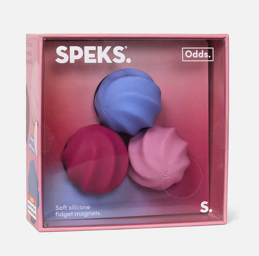 Speks Odds Soft Silicone Fidget Magnets - Pink Swirls