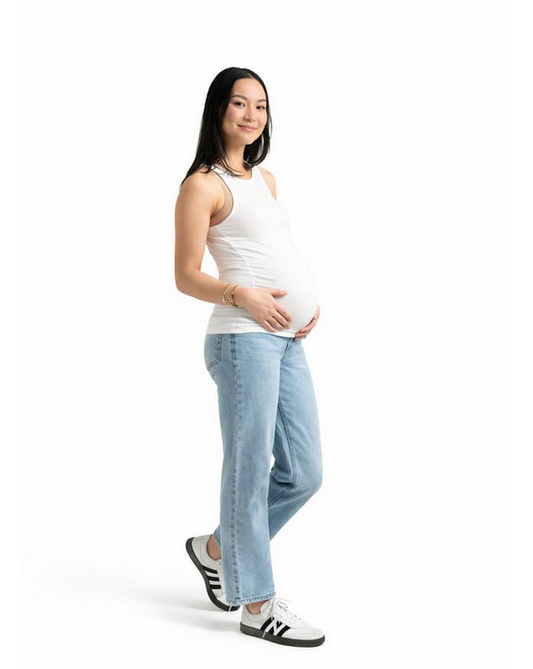 Maternity 28" D.A.D Jean w/ Bellyband in Flora