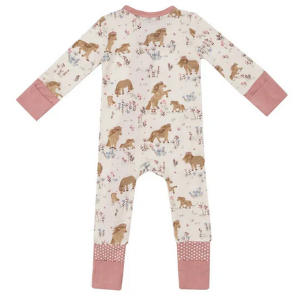 Pretty Ponies - 2 Way Zipper Romper