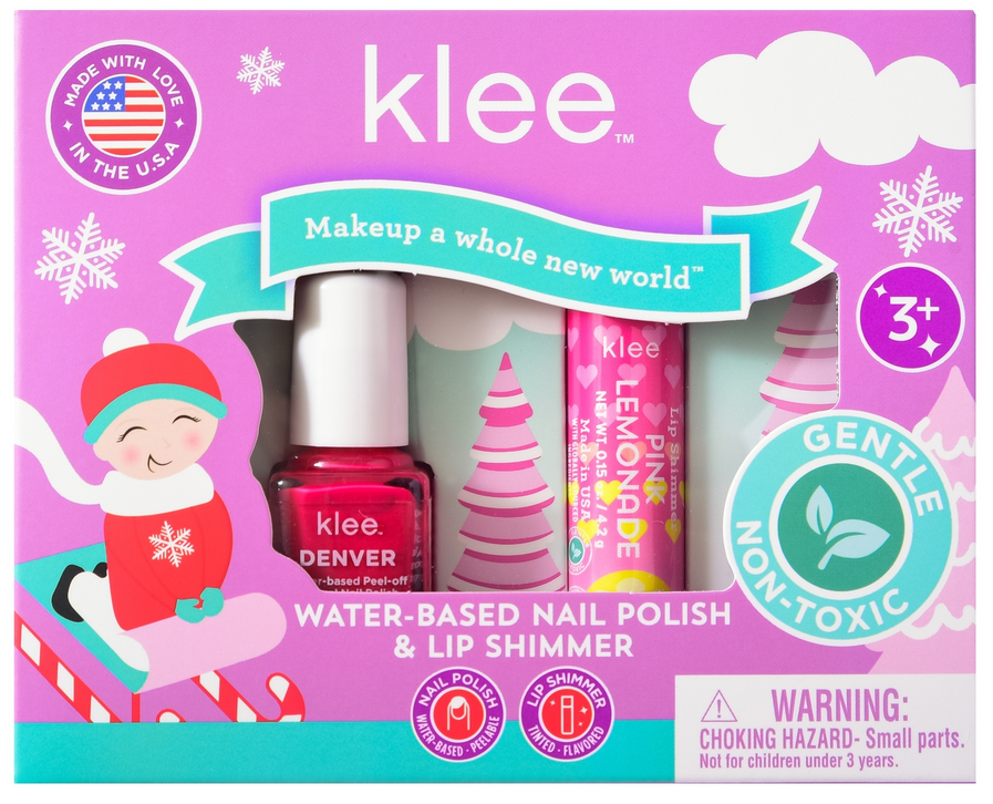 Angels' Skates-Water-Based Nail Polish Lip Shimmer Set