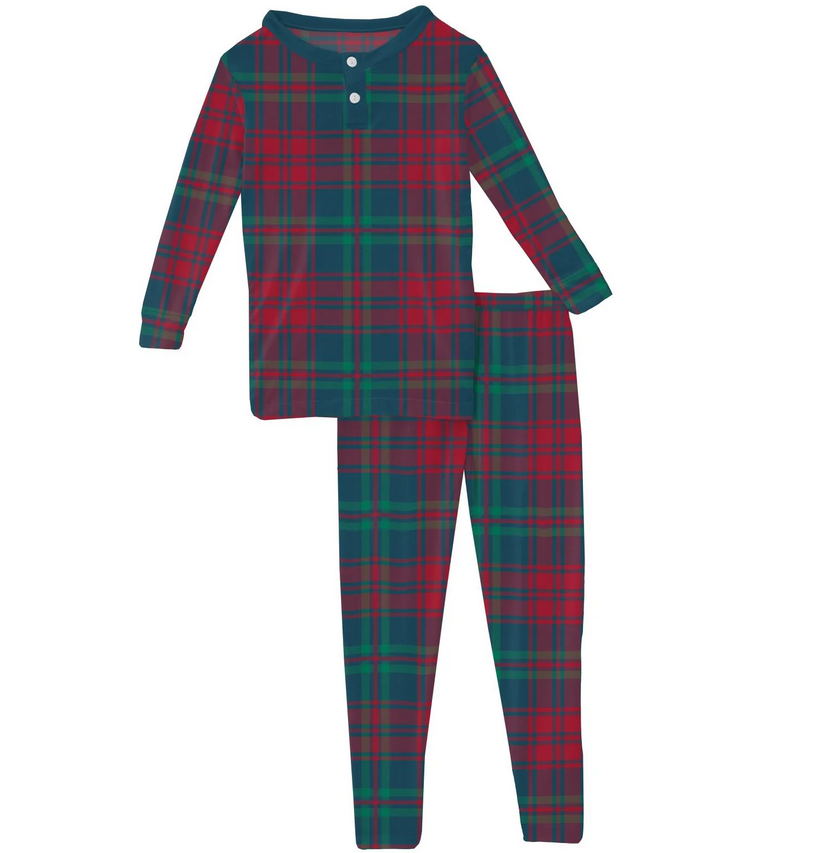 Peacock Plaid Pajama Set