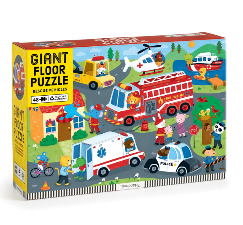 Rescue Vehicles 48 Piece Giant Floor Puzzle