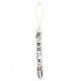 Pacifier Clip Black Marble