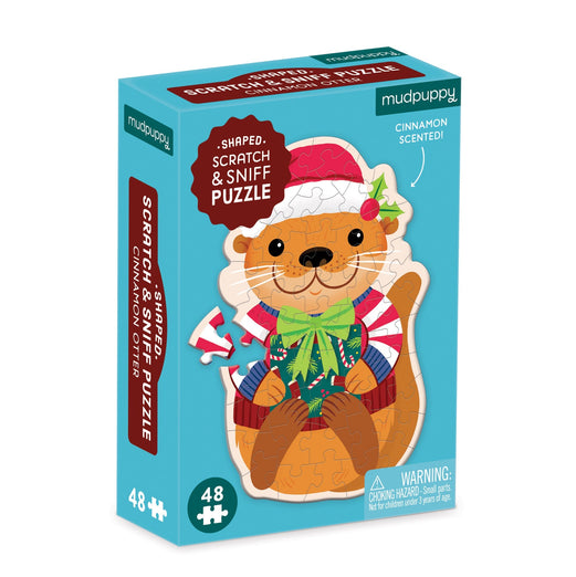 Puzzle 48 Mini Scratch Sniff Cinnamon Otter