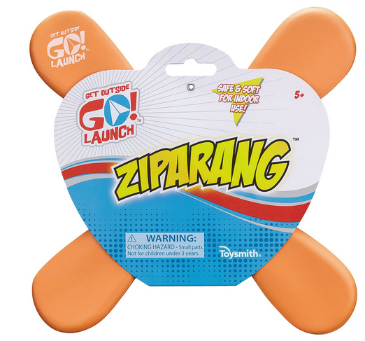 Get Outside Go! Launch Ziparang Boomerang, Soft, Indoor