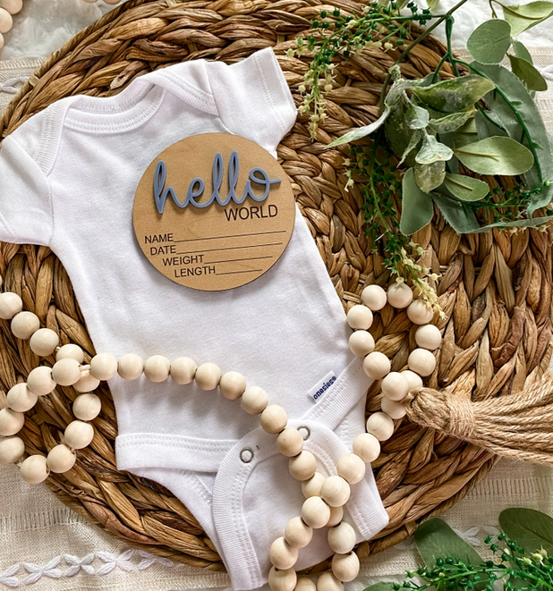 Hello World Birth Announcement
