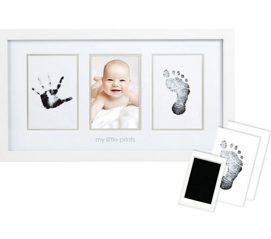 *Babyprints Photo Wall Frame and Clean-Touch Ink Kit, White