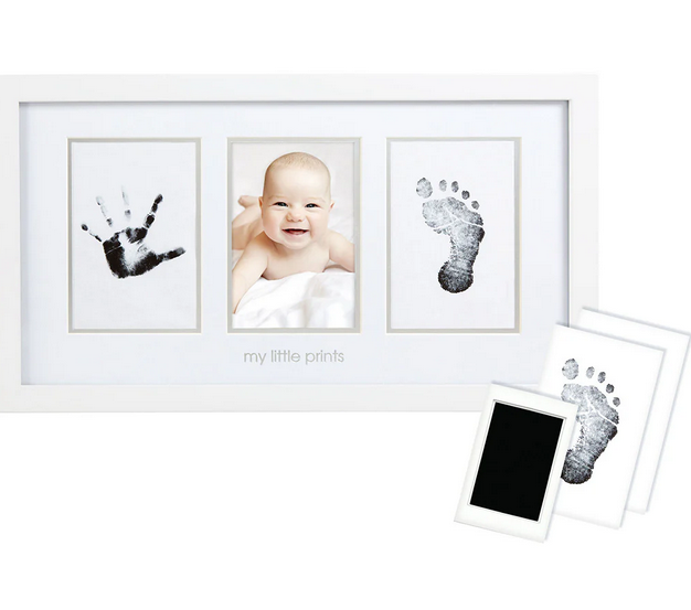 Babyprints Photo Wall Frame and Clean-Touch Ink Kit, White