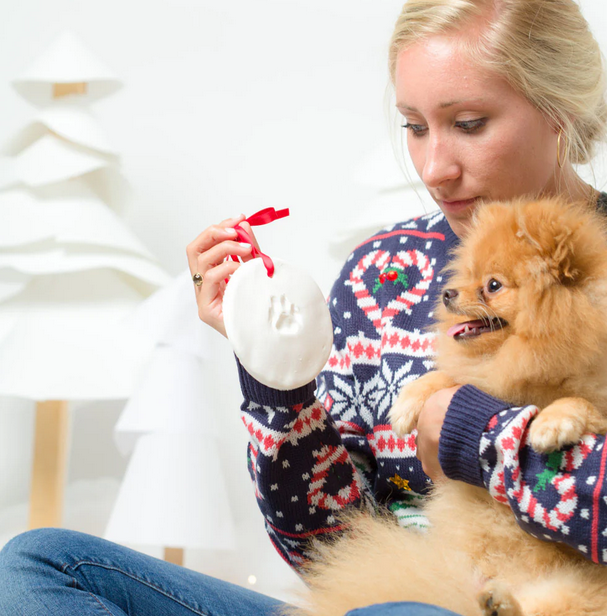 *Pet Pawprint Christmas Keepsake Ornament