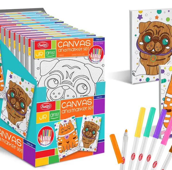 Jr Artist Canvas & Paint Set - Cat