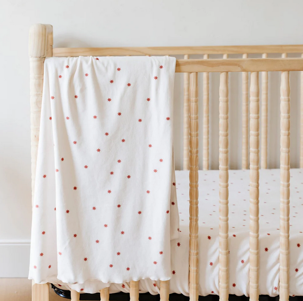 Star Minky Stretch Luxe Swaddle