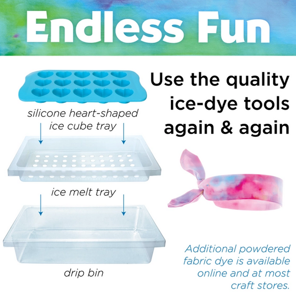 Ice-Dye Headbands DIY Craft Kit for Kids Makes 5 Headbands