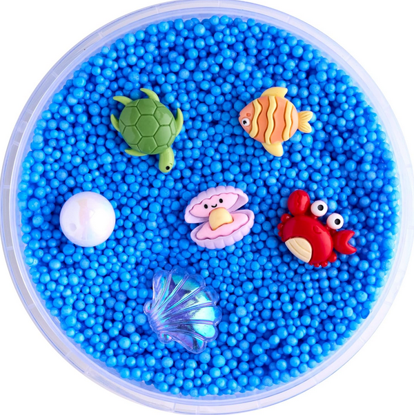 Sensory Surprise Squishy Foam Bucket - Ocean Theme Charms