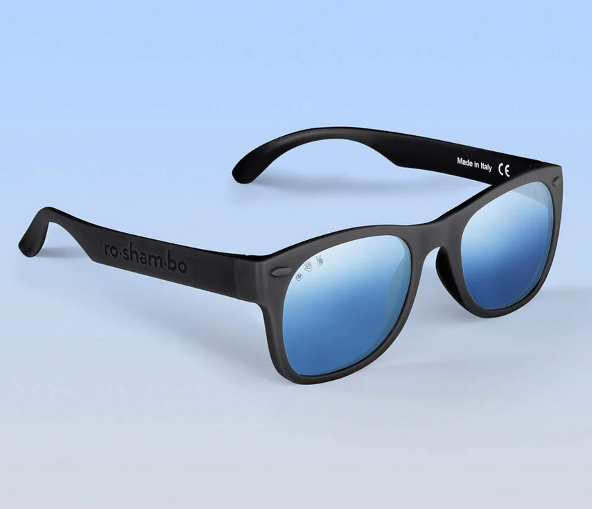 Roshambo Black Frame/Polarized Chrome- Baby (Ages 0-2) - Sunglasses