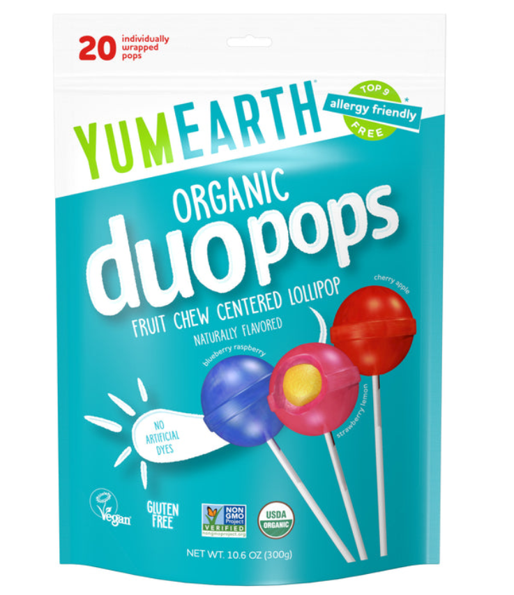 YumEarth Organic Assorted Flavor DuoPops 20 count