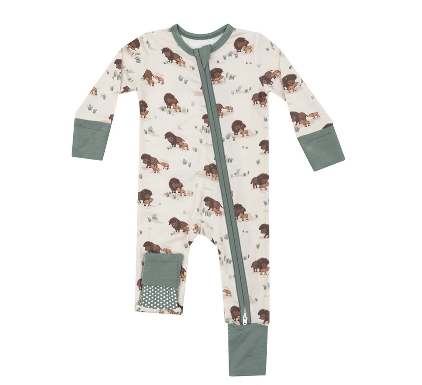 Bison Families - 2 Way Zipper Romper