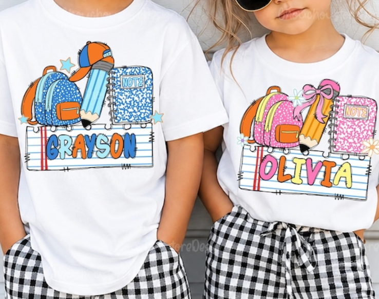 School Shirt - Custom Name