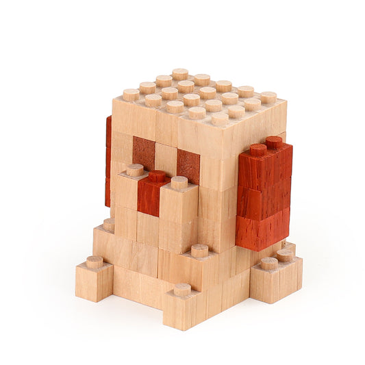 47-pcs Wooden Little Puppy Building Block Set