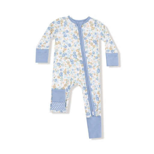 Sweet Rose Calico - 2 Way Zipper Romper